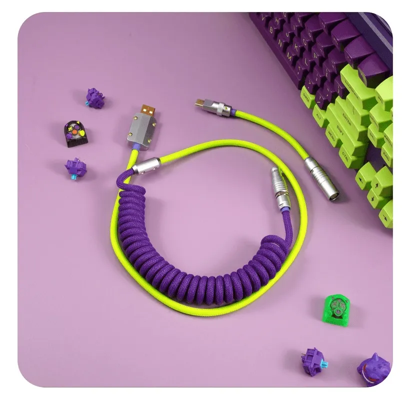 GeekCable Purple Customized Mechanical Keyboard Data Cable