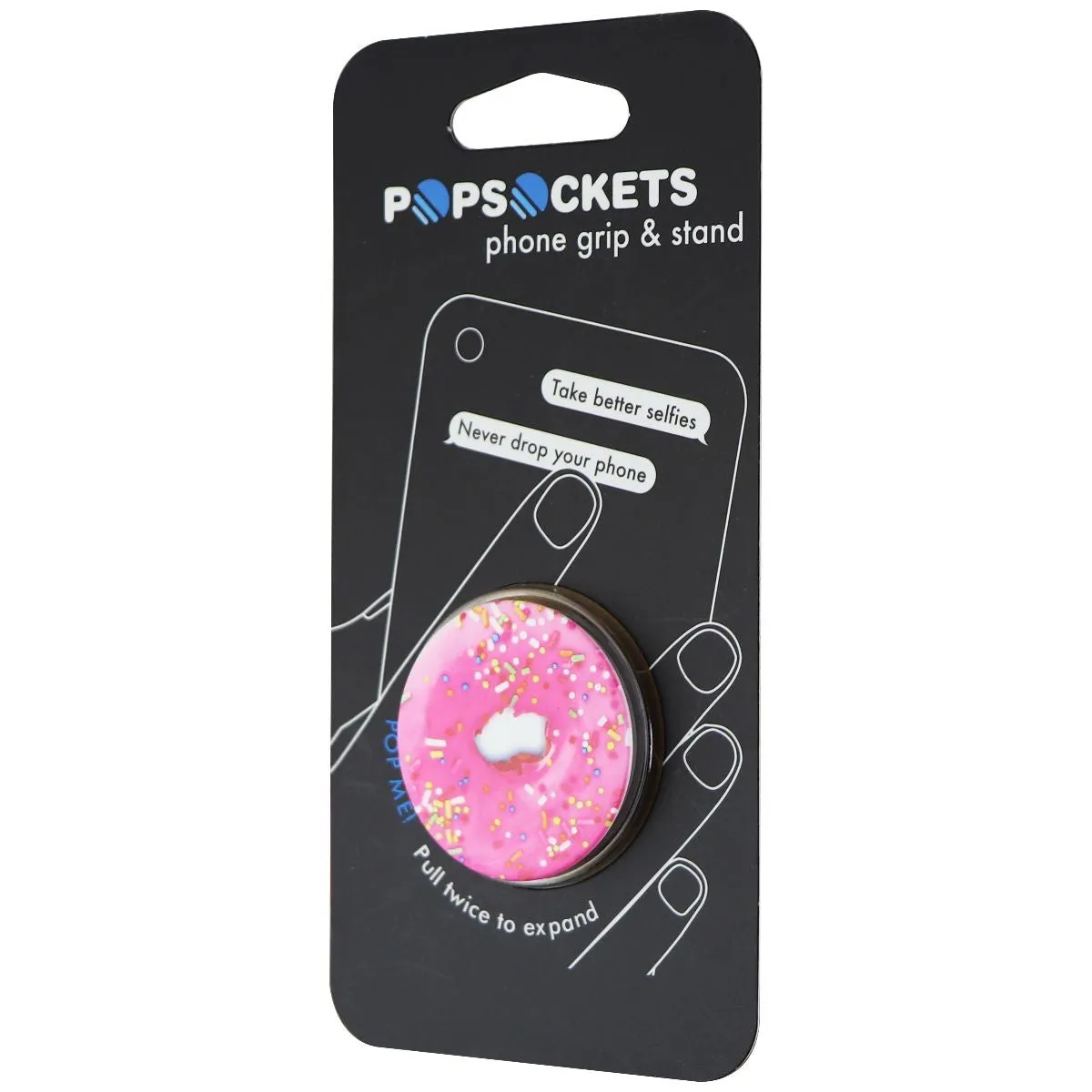 Genuine PopSocket Grip & Stand for Phones and Tablets - Pink Donut