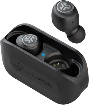 Go Air True Wireless Bluetooth Earbuds   Charging Case, Black, Dual Connect, IP44 Sweat Resistance, Bluetooth 5.0 Connection, 3 EQ Sound Settings Signature, Balanced, Bass Boost