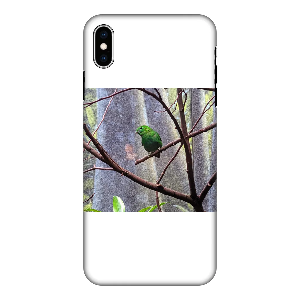 Green Bird Fully Printed Tough Phone Case