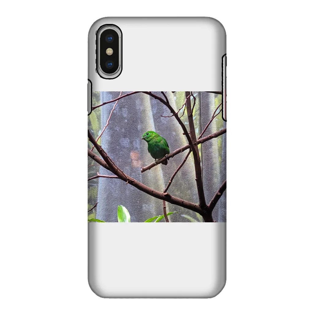 Green Bird Fully Printed Tough Phone Case