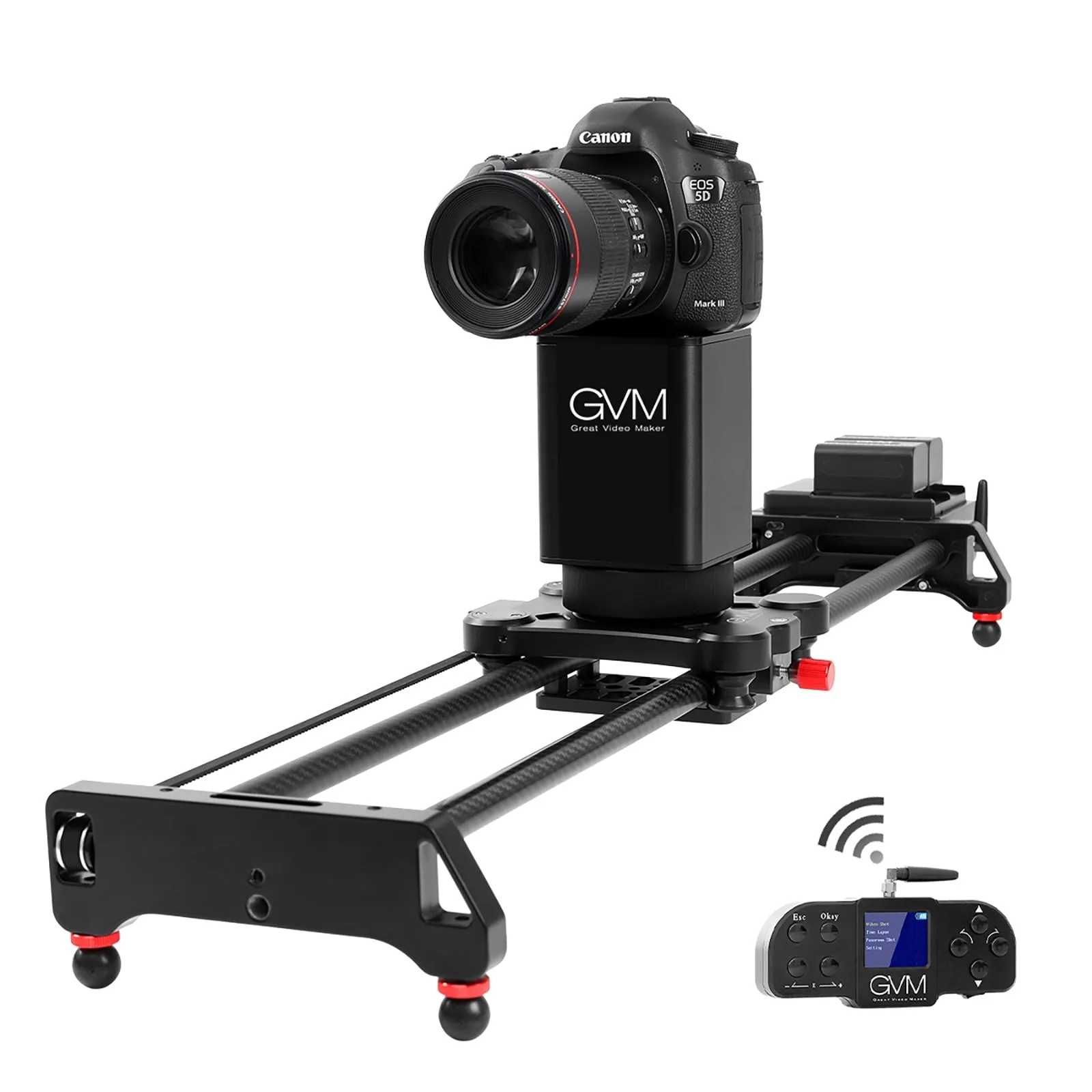 GVM-2D Professional Wireless Video Carbon Fiber Motorized Camera Slider