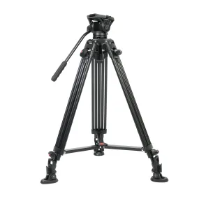 GVM Aluminum Camera Video Tripod DX16 with Fluid Head System