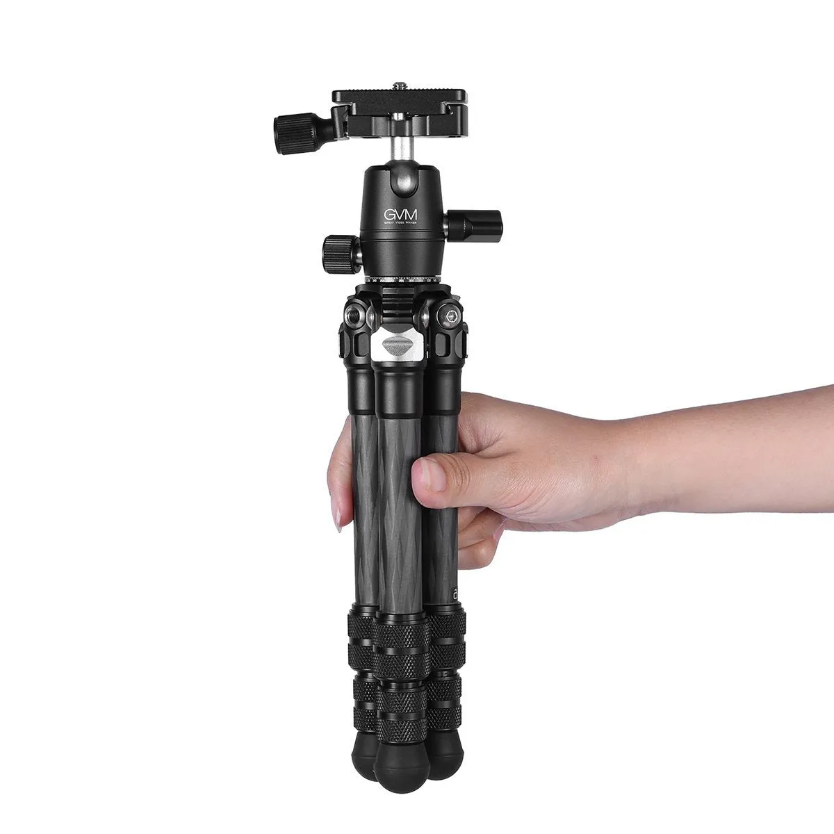 GVM JJ-G265 Carbon Fiber Camera Tabletop Mini Tripod