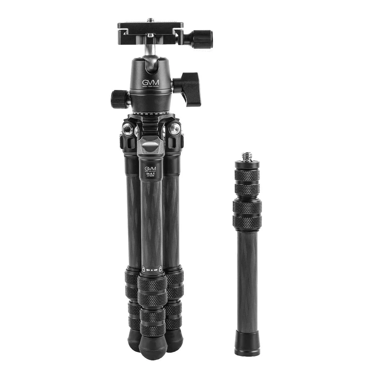 GVM JJ-G265 Carbon Fiber Camera Tabletop Mini Tripod