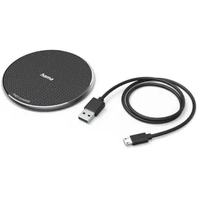 Hama QI-FC10 10W Wireless Induction Smartphone Charger - Black | 488589