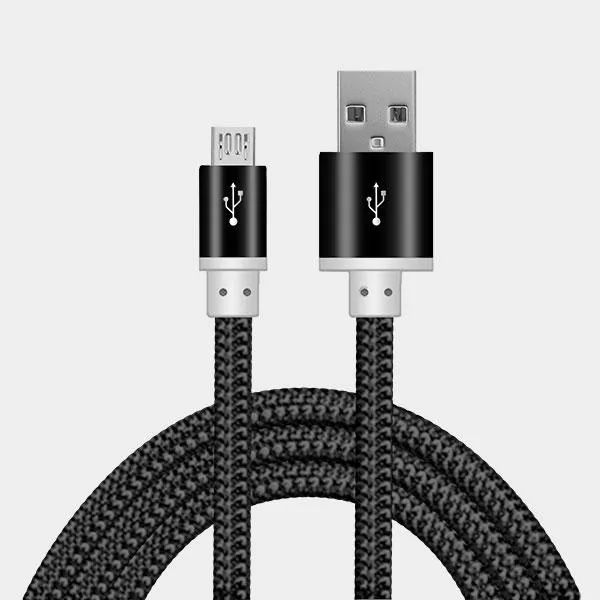 Heavy duty Braided Fast Charge Micro USB Data Sync Phone Charger Cable