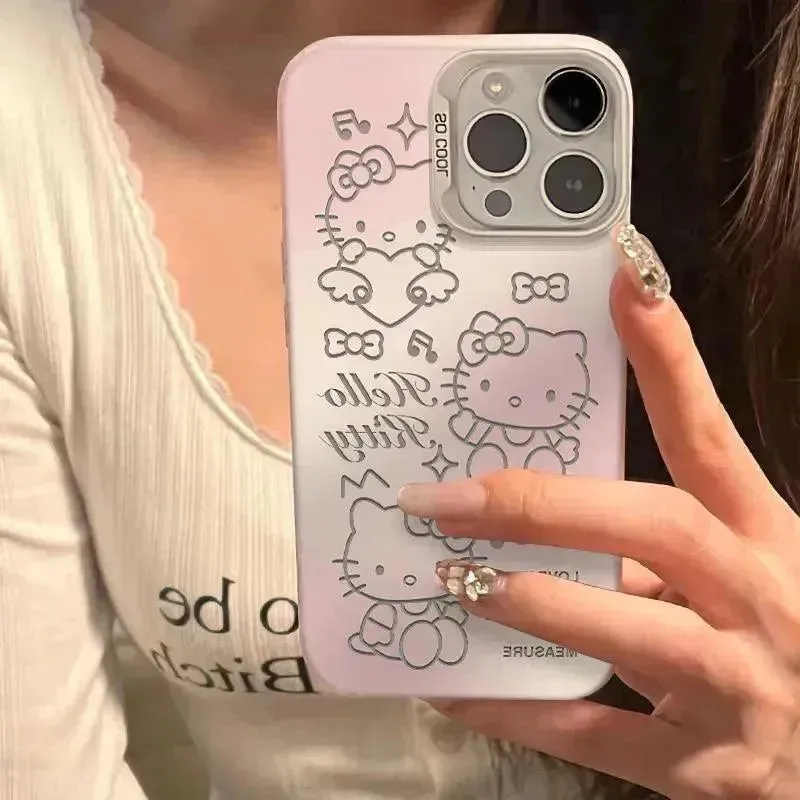 Hello Kitty and Kuromi Vibe Phone Case (For iPhones)