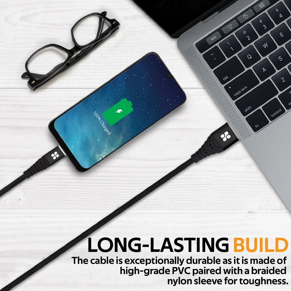 High Speed Data Sync and Charge USB-C Cable