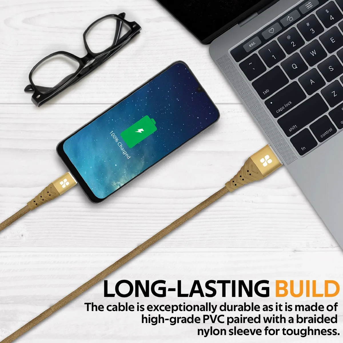 High Speed Data Sync and Charge USB-C Cable