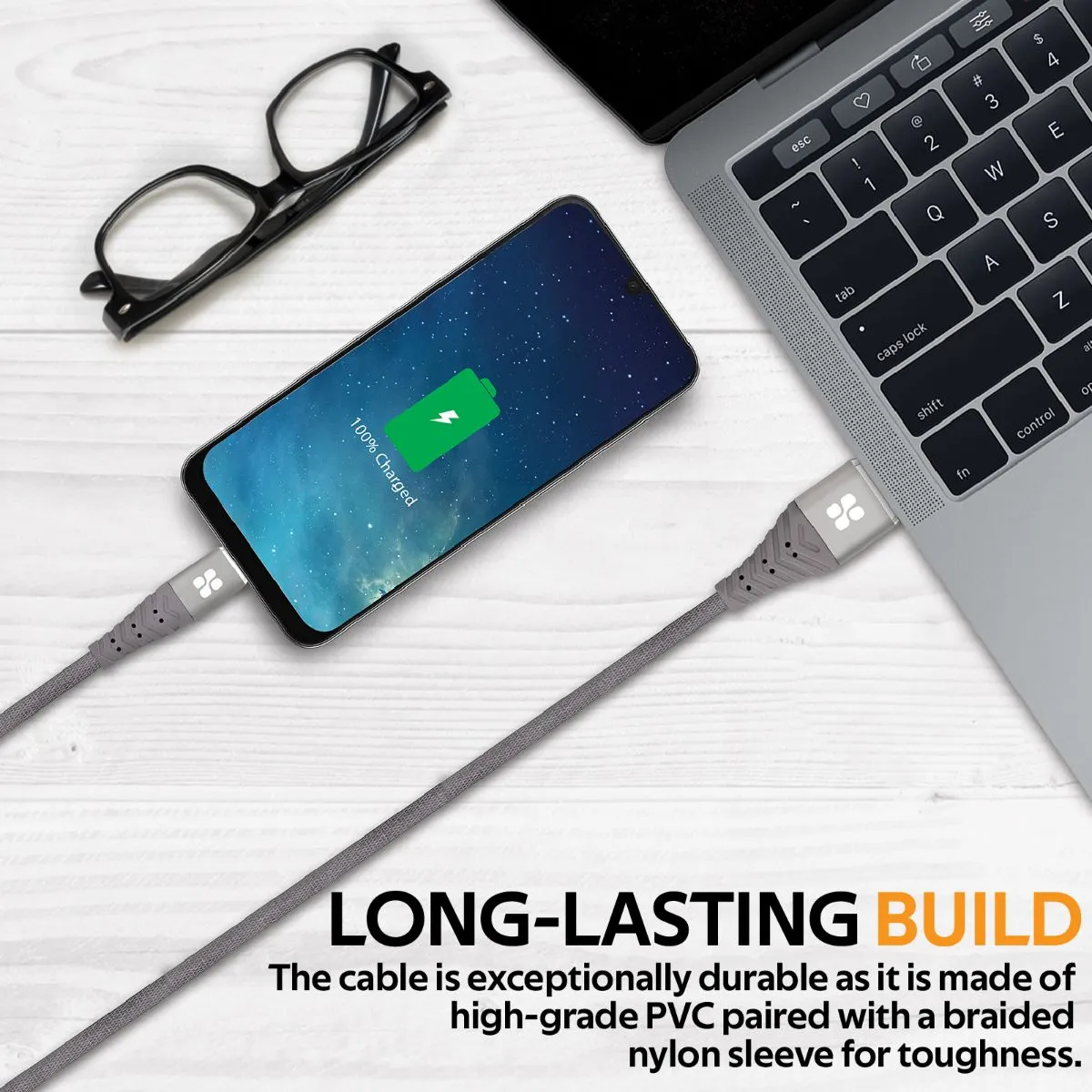 High Speed Data Sync and Charge USB-C Cable