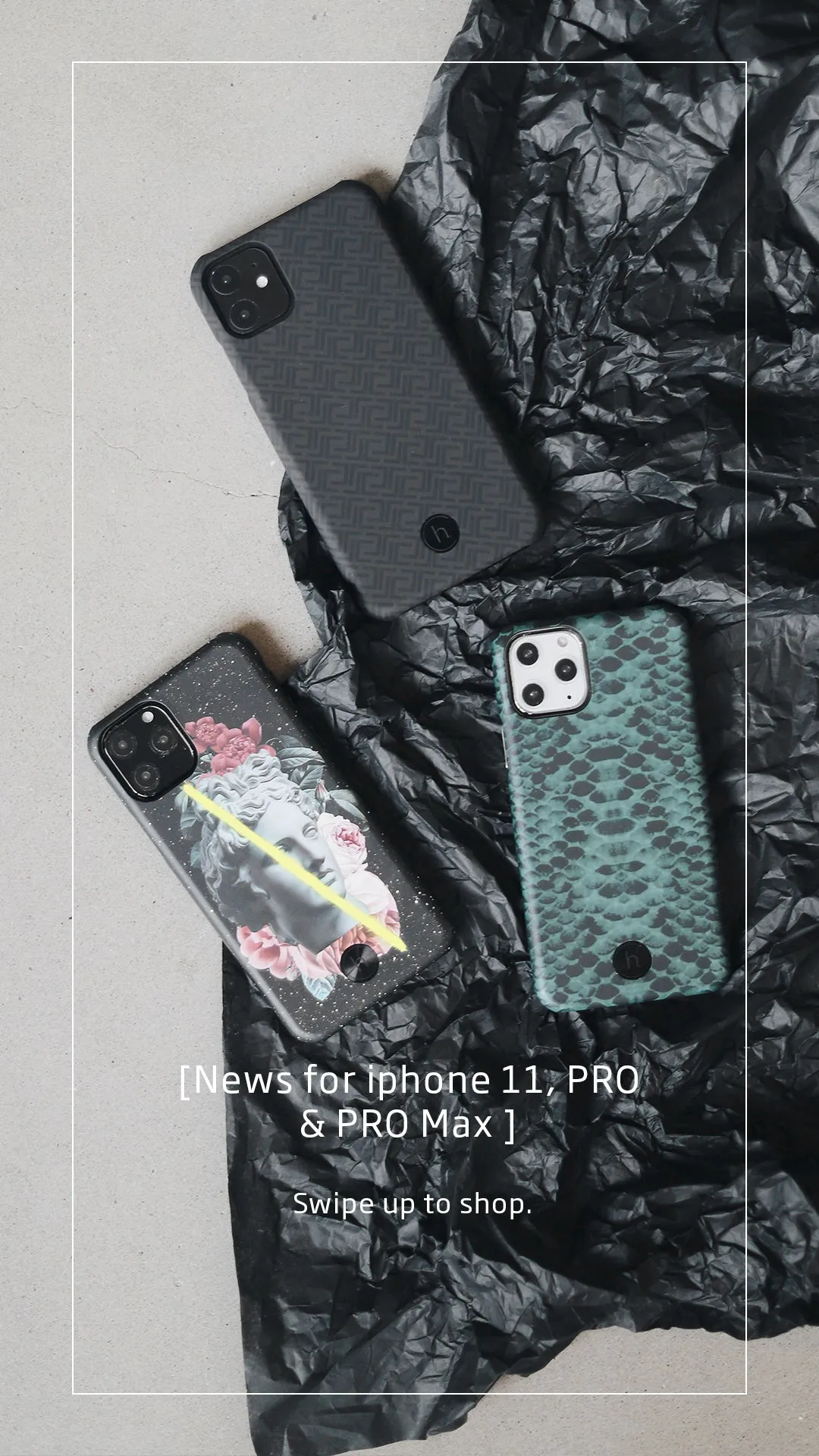 Holdit Style Paris Phone Case for iPhone 11/XR Snake Series - PARIS EMERALD SNAKE