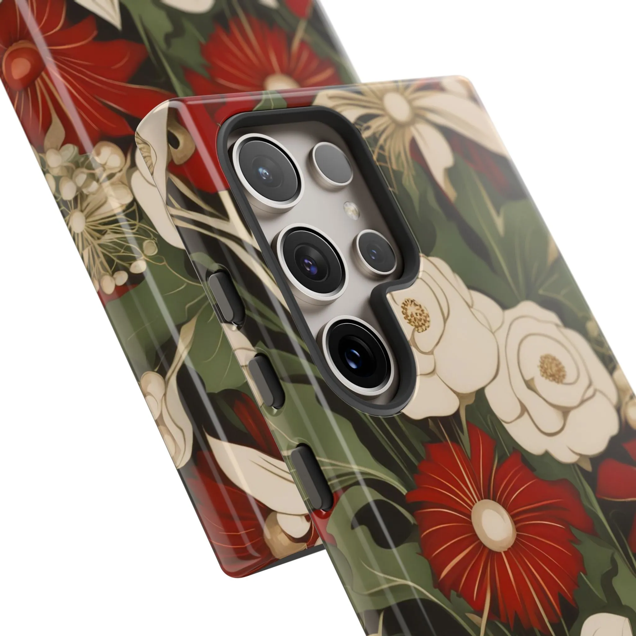 Holiday Flowers, Cell Phone Case - Apple, Samsung or Google Pixel