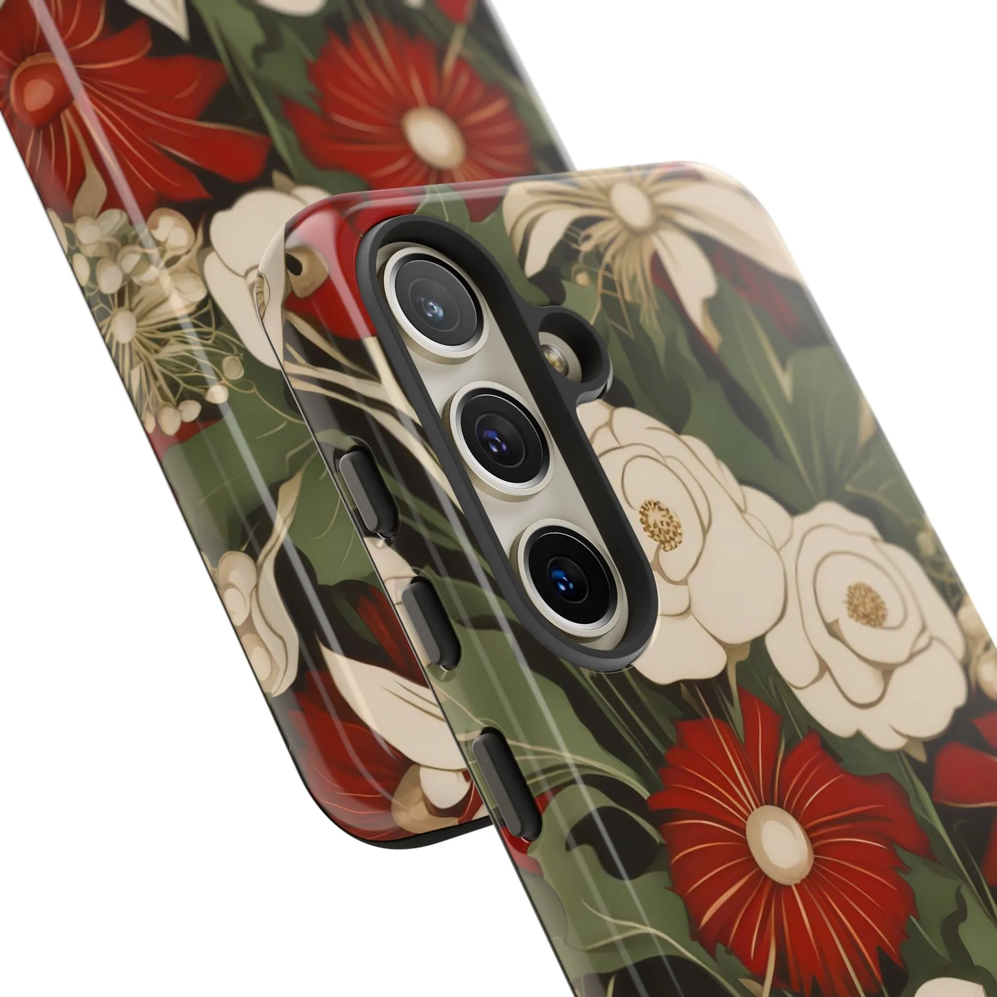 Holiday Flowers, Cell Phone Case - Apple, Samsung or Google Pixel