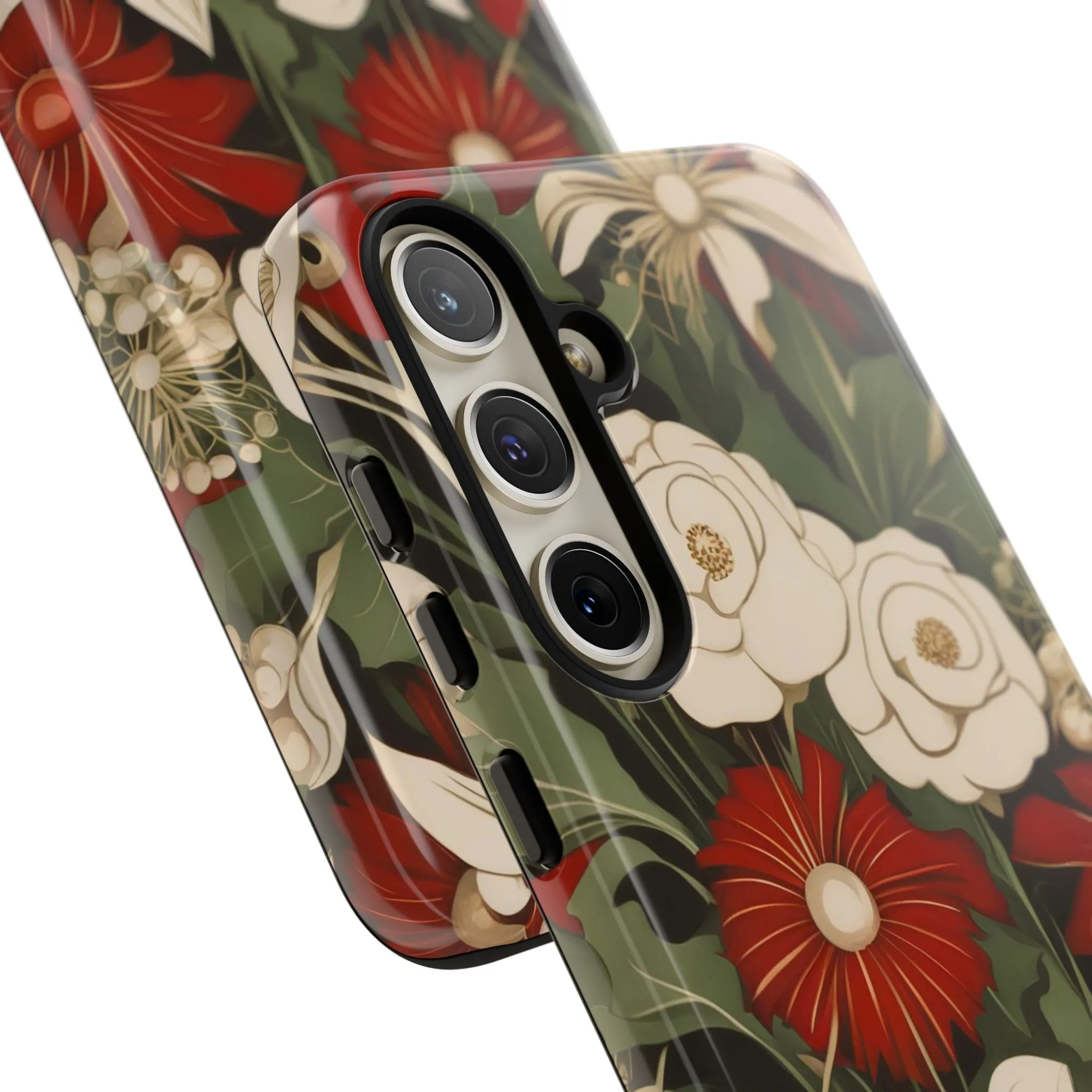 Holiday Flowers, Cell Phone Case - Apple, Samsung or Google Pixel