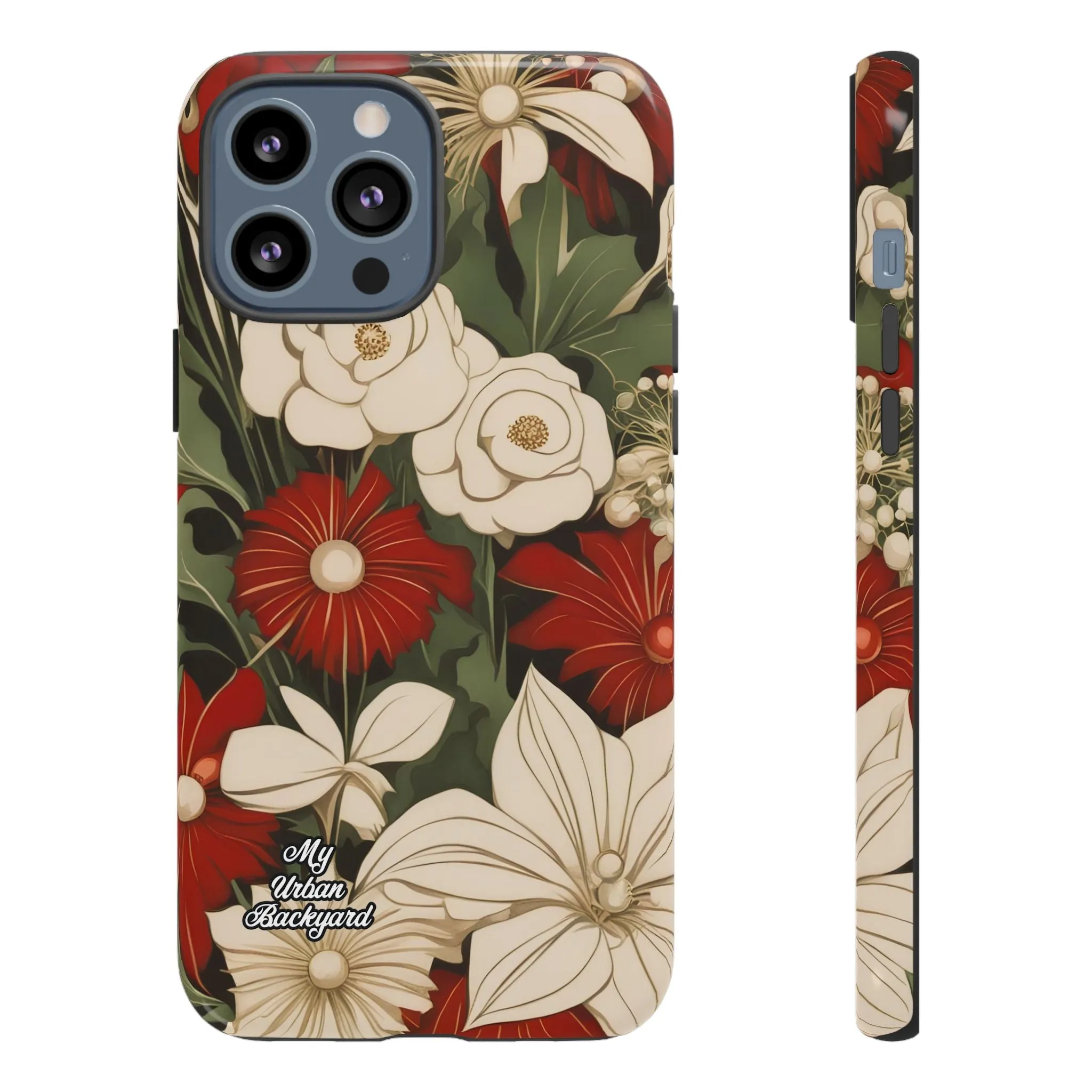 Holiday Flowers, Cell Phone Case - Apple, Samsung or Google Pixel