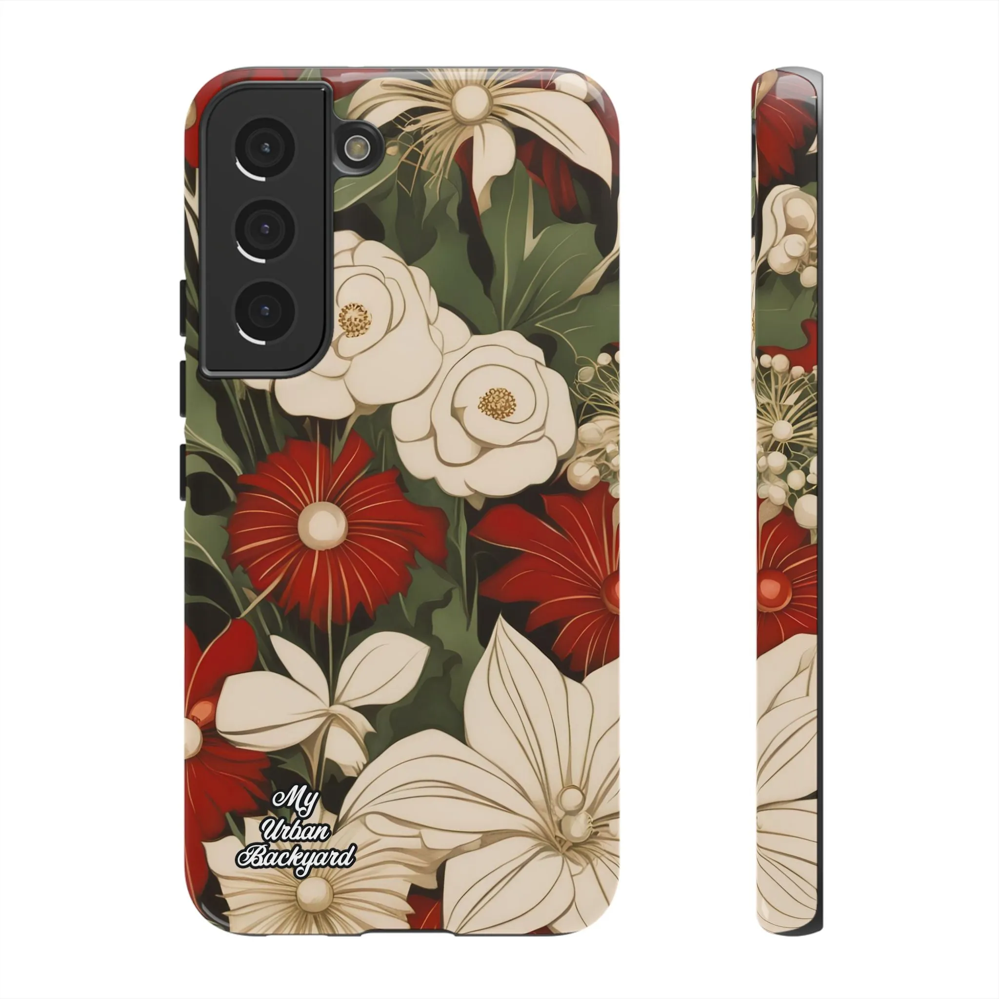 Holiday Flowers, Cell Phone Case - Apple, Samsung or Google Pixel