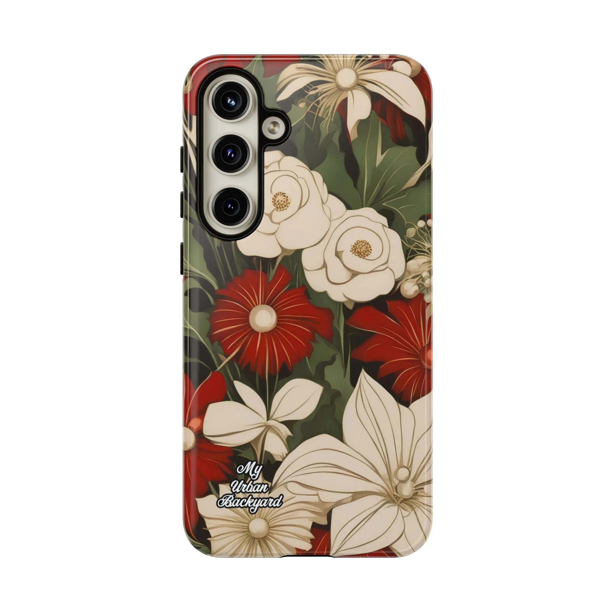 Holiday Flowers, Cell Phone Case - Apple, Samsung or Google Pixel