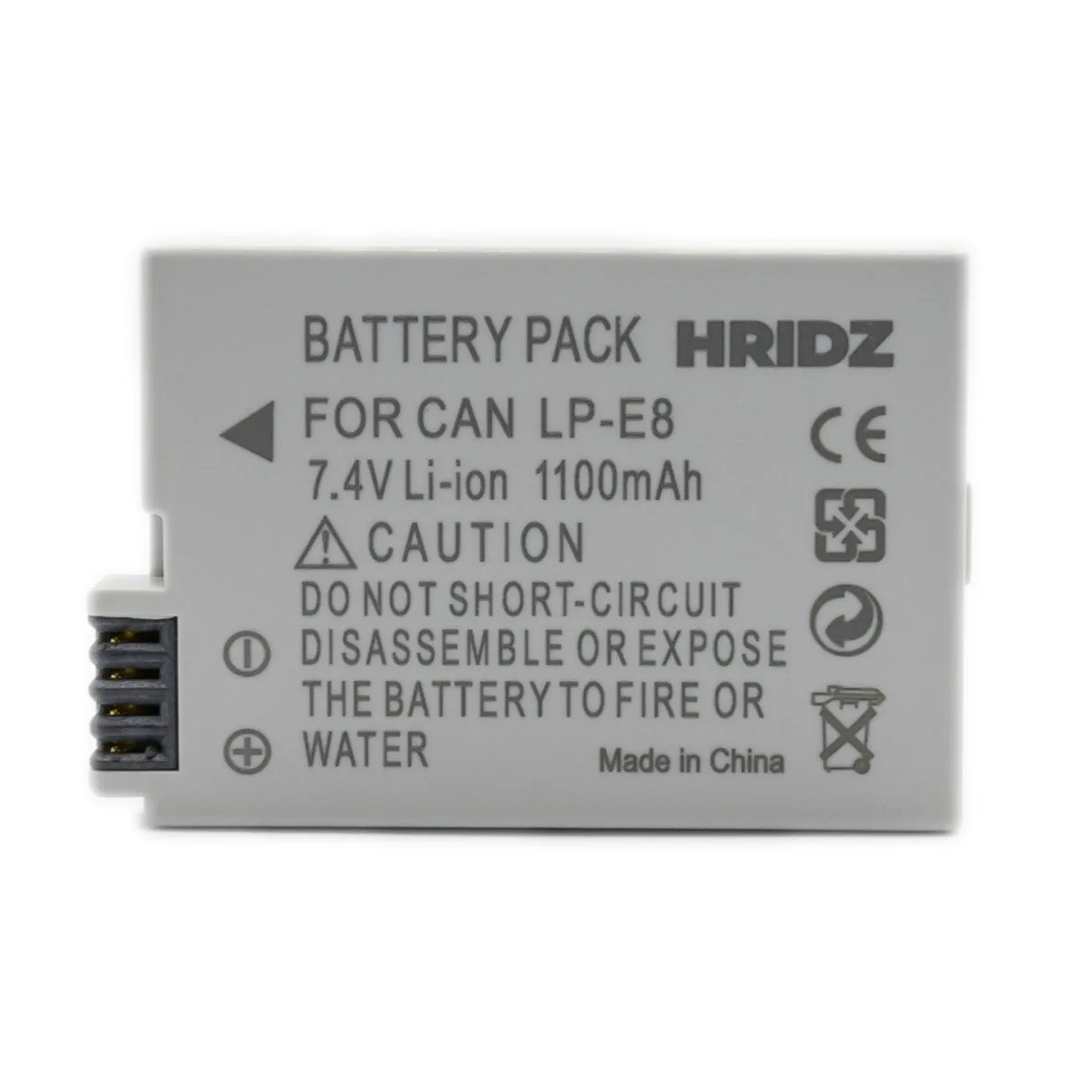 Hridz LP-E8 Battery Pack for Canon EOS 550D 600D 650D 700D 750D DSLR Camera