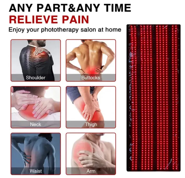 Human Infrared Red Light Therapy Multipurpose PAD BLANKET 50 x 80cm Back Vital Organs Musculoskeletal Overall Pain Relief Healing Recovery Rehabilitation Weightloss Rest & Restoration