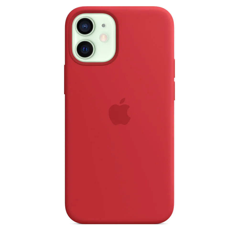 iPhone 12 mini Silicone Case with MagSafe (PRODUCT)RED