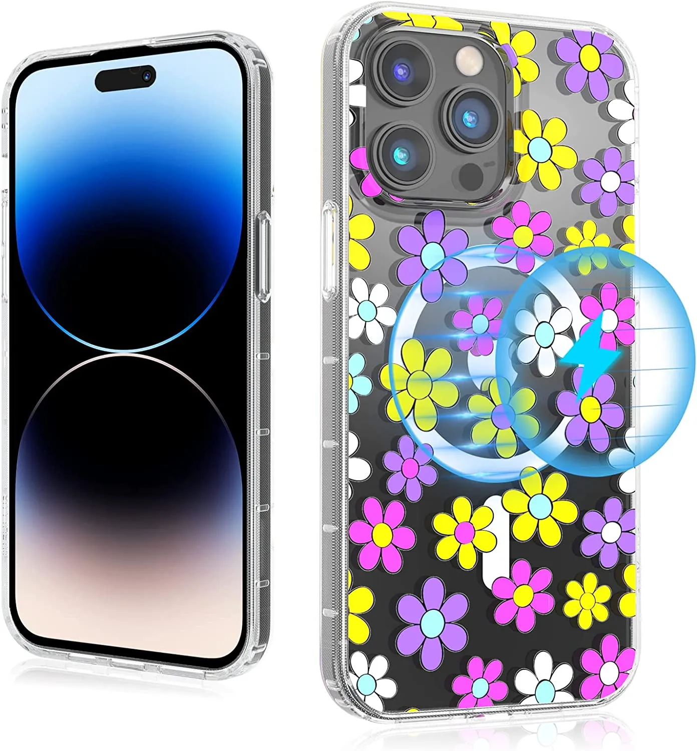 iPhone 14 Pro Case 6.1 inch, Compatible MagSafe Stylish Dazzle Mood Series