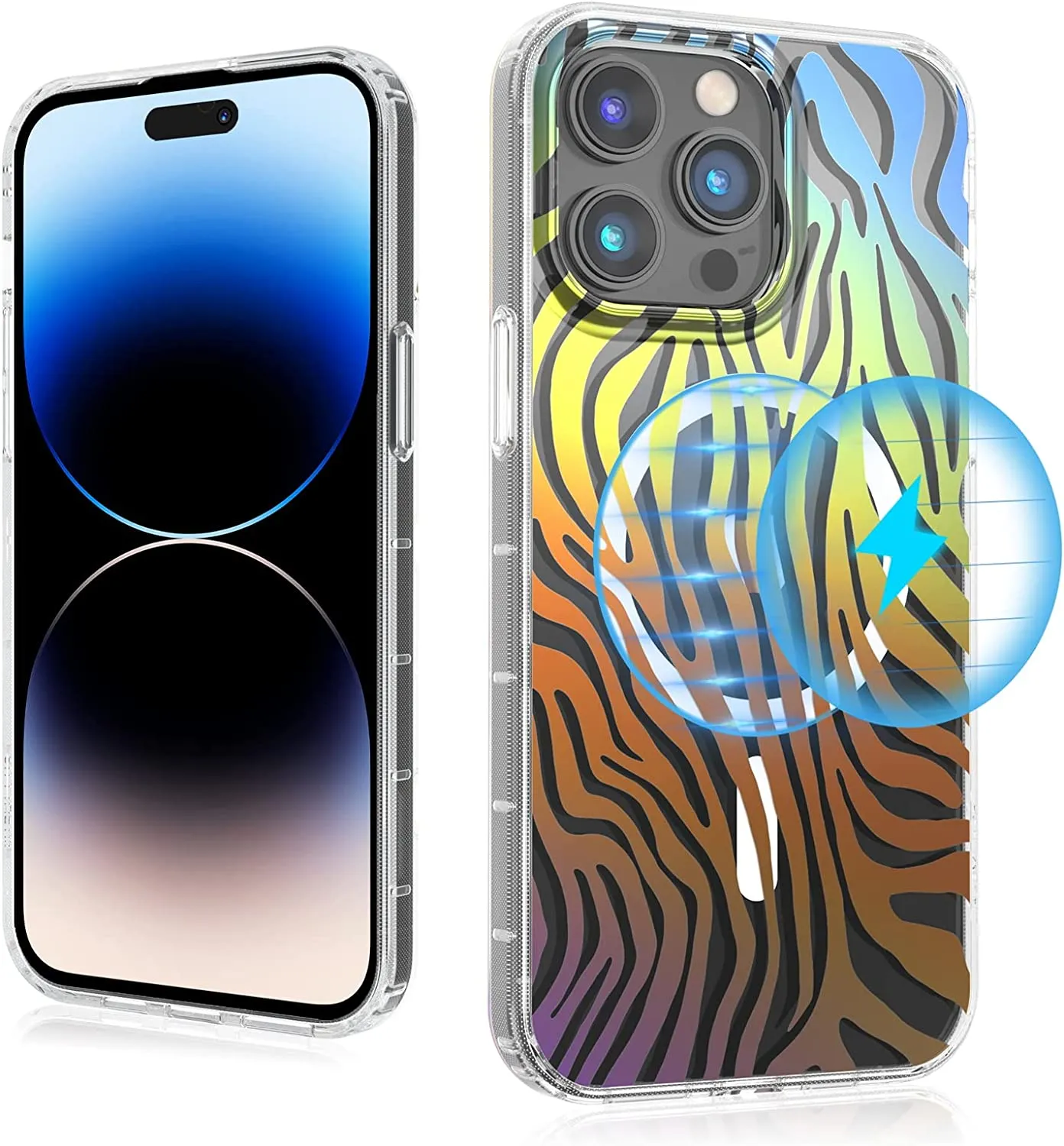 iPhone 14 Pro Case 6.1 inch, Compatible MagSafe Stylish Dazzle Mood Series