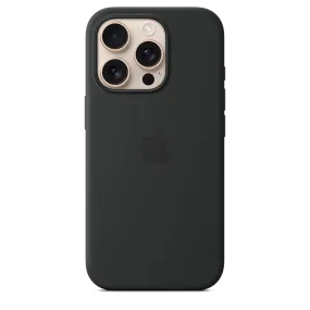 iPhone 16 Pro Silicone Case with MagSafe - Black