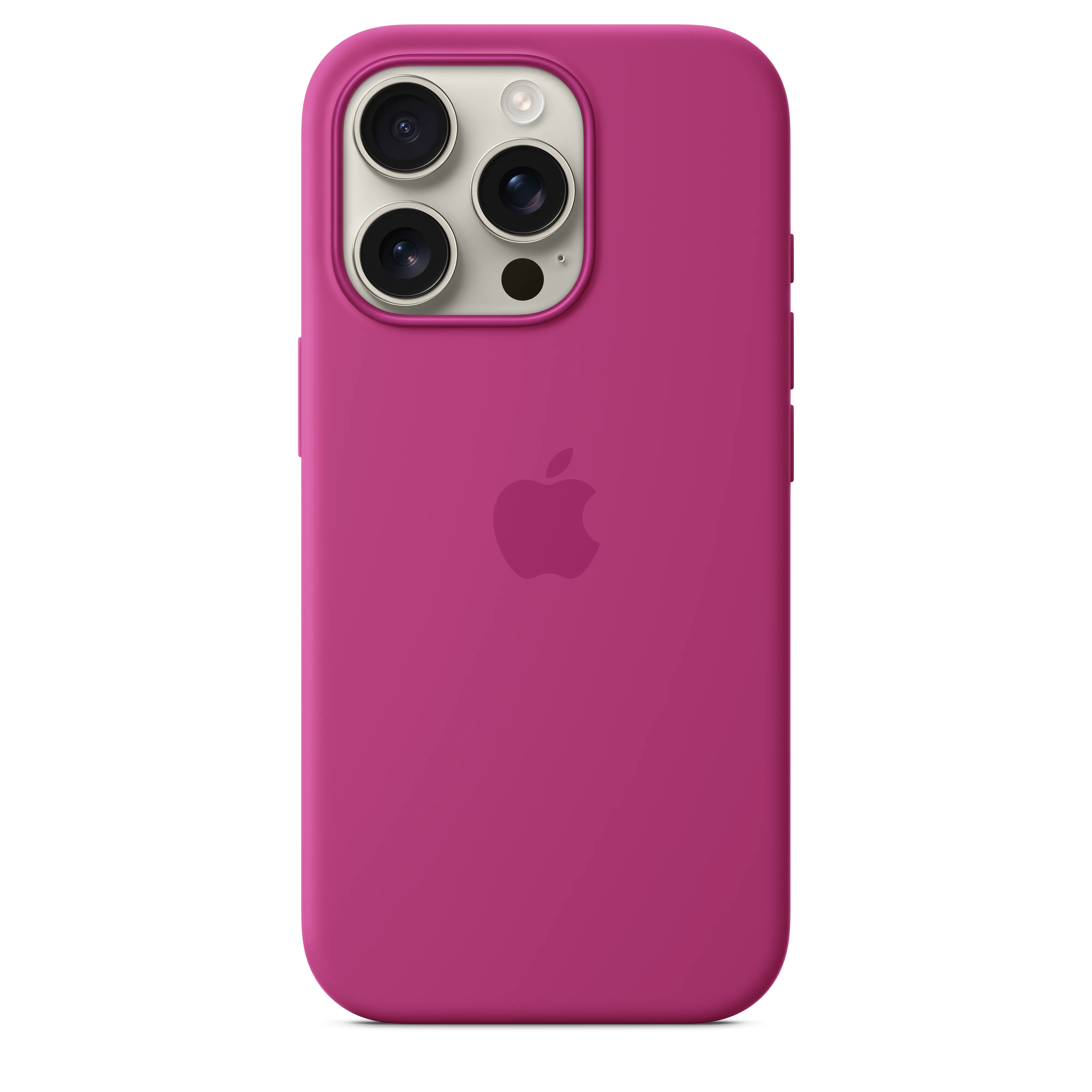 iPhone 16 Pro Silicone Case with MagSafe - Fuchsia