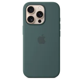 iPhone 16 Pro Silicone Case with MagSafe - Lake Green