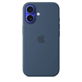 iPhone 16 Silicone Case with MagSafe - Denim