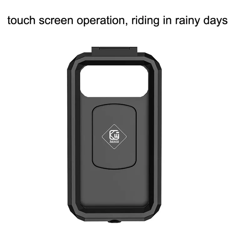 Kewig Bicycle Motorcycle Rearview Mirror Waterproof Box Touch Screen Phone Holder(Small)