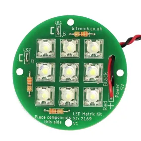 Kitronik Round 5V LED Matrix Lamp Kit