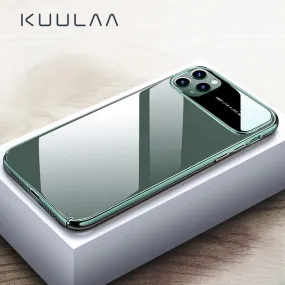 KUULAA  Luxury Shockproof Mirror Glass Phone Case