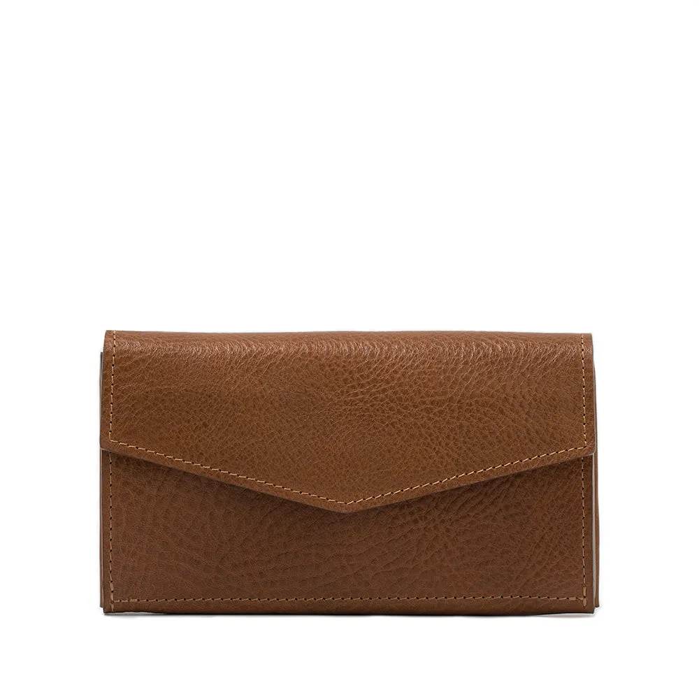 Leather AirTag Long Flap Wallet - Stylish and Functional | YourName eCommerce