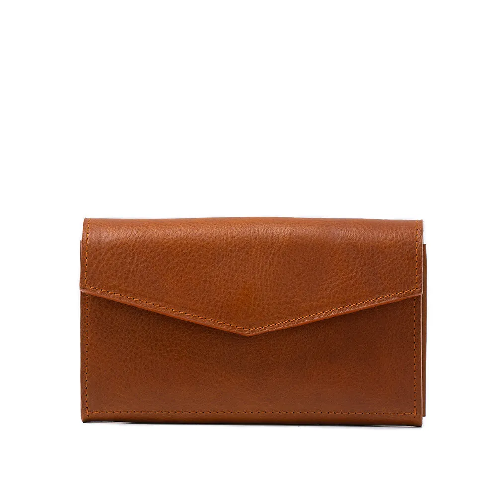 Leather AirTag Long Flap Wallet - Stylish and Functional | YourName eCommerce