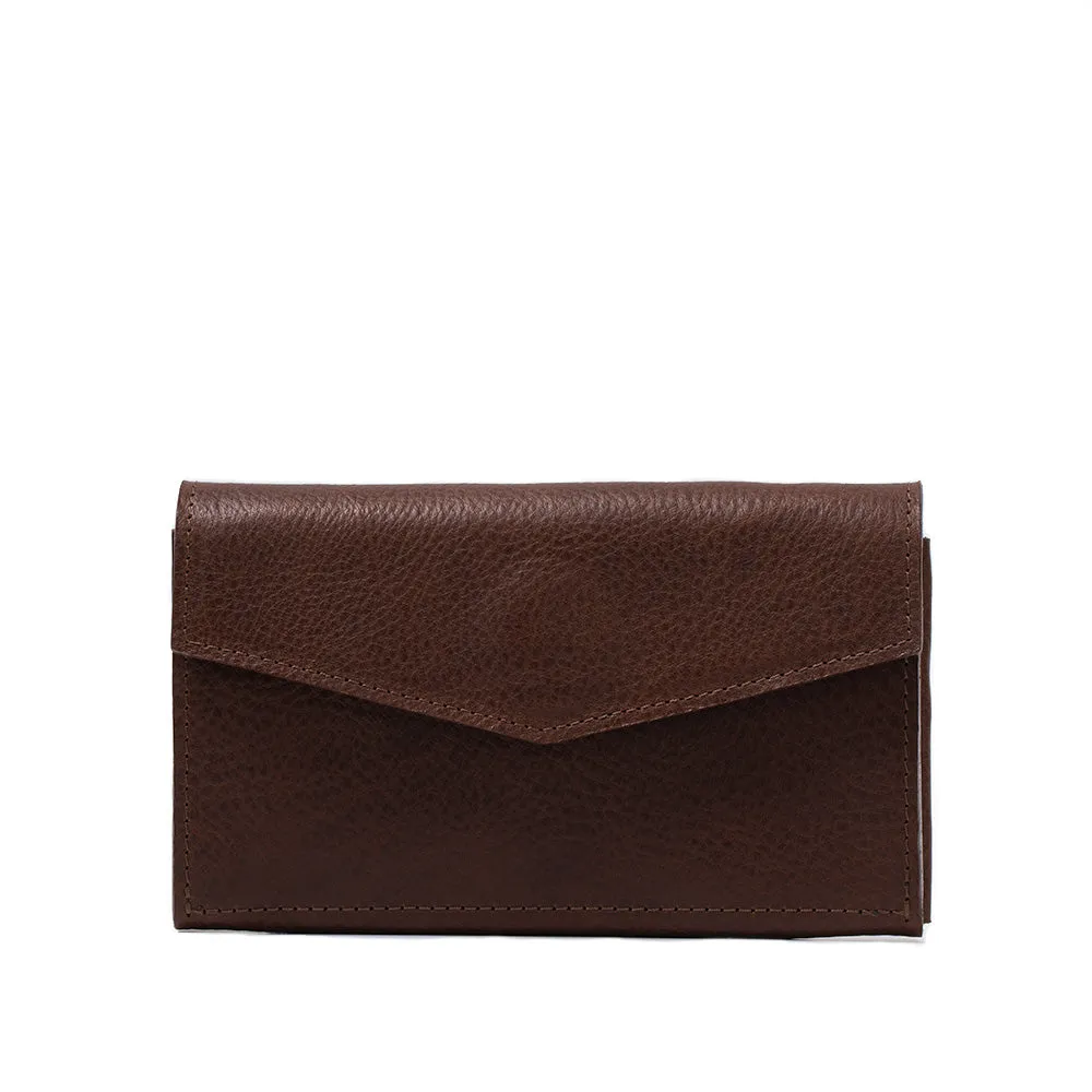 Leather AirTag Long Flap Wallet - Stylish and Functional | YourName eCommerce