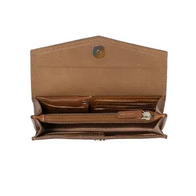 Leather AirTag Long Flap Wallet - Stylish and Functional | YourName eCommerce