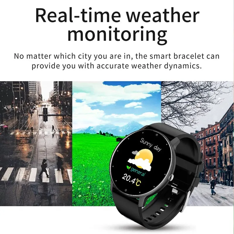 LIGE 2023 New Smart Watch Men Full Touch Screen Sport Fitness Watch IP67 Waterproof Bluetooth For Android ios smartwatch Men box