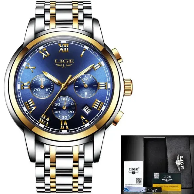 LIGE Men's Sport Quartz Watch