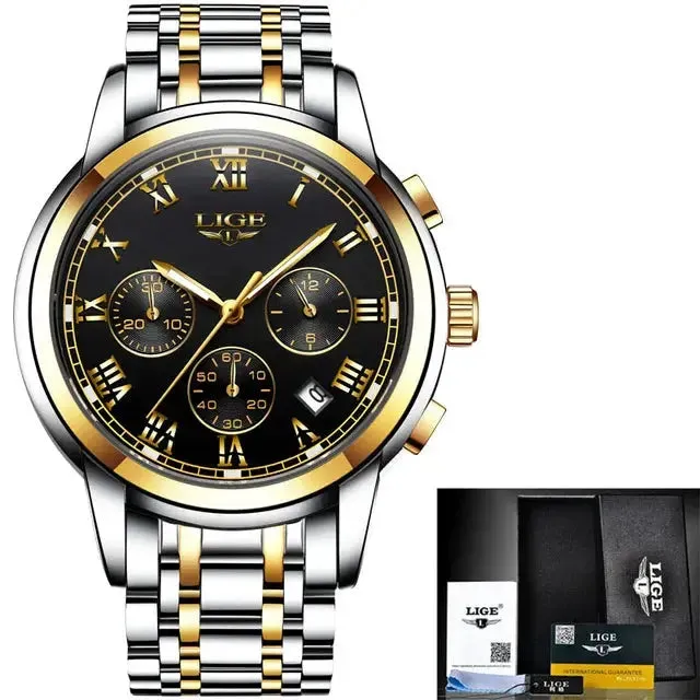 LIGE Men's Sport Quartz Watch