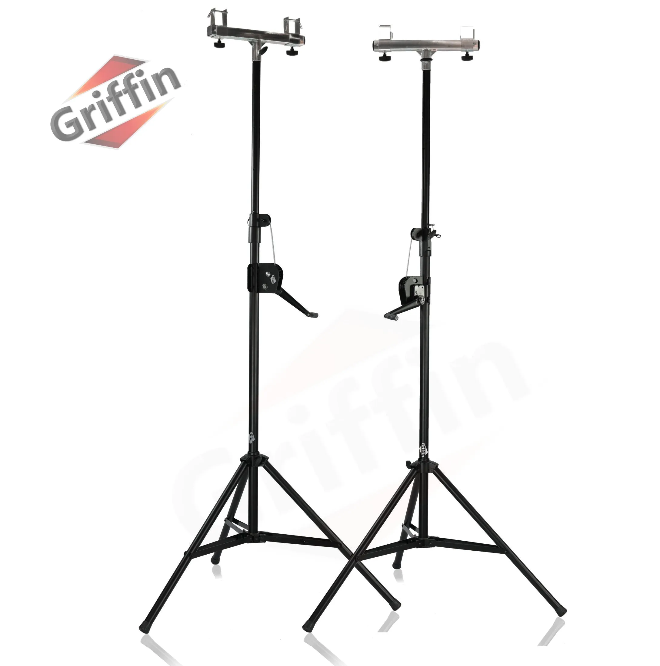 Light Trussing Stands by GRIFFIN - T Adapter DJ Booth Kit & Truss System for Lighting Cans & Speakers - Pro-Audio Stage Platform Hardware Mounting Kit