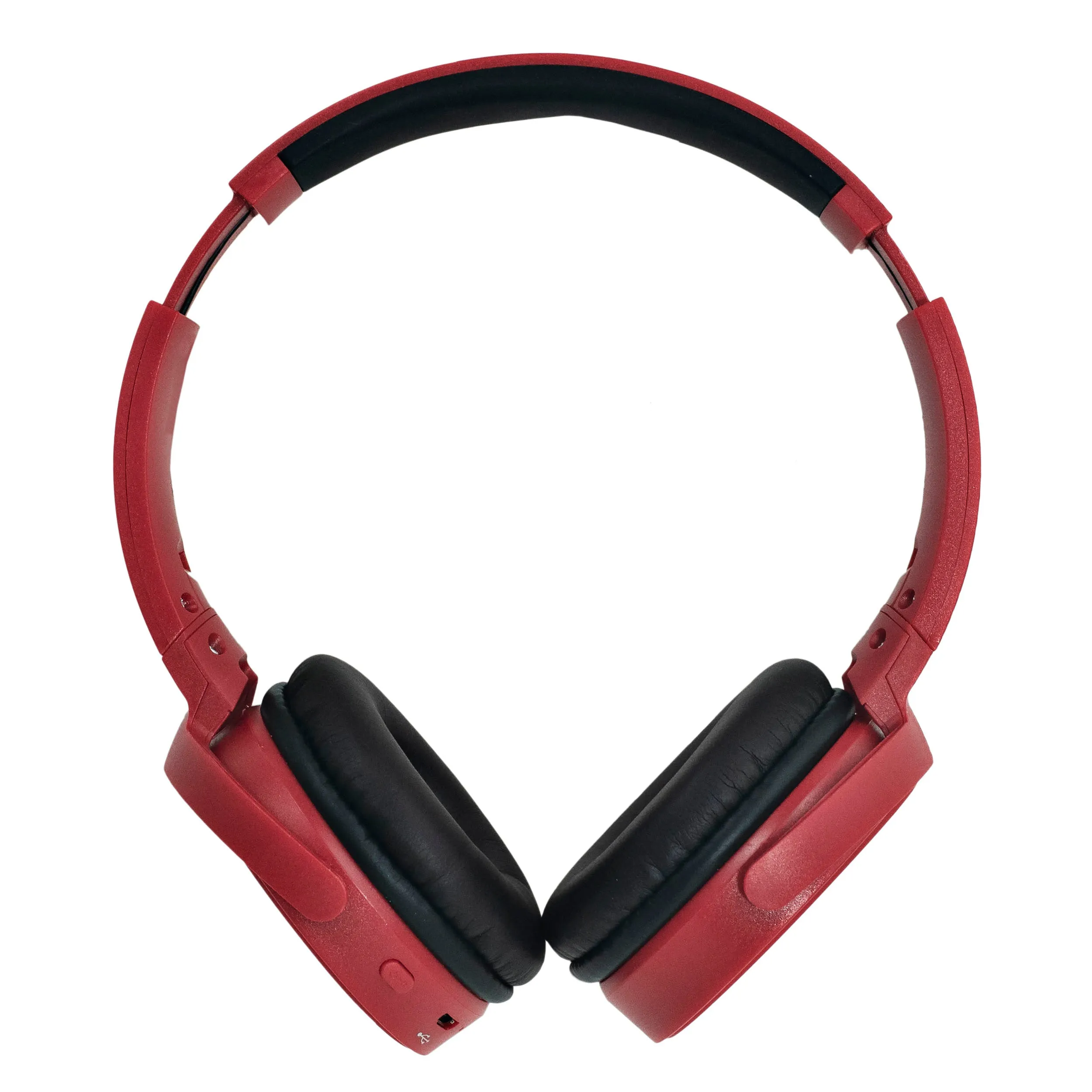 Magnavox MBH542-RD Bluetooth Wireless Foldable Stereo Headphones in Red