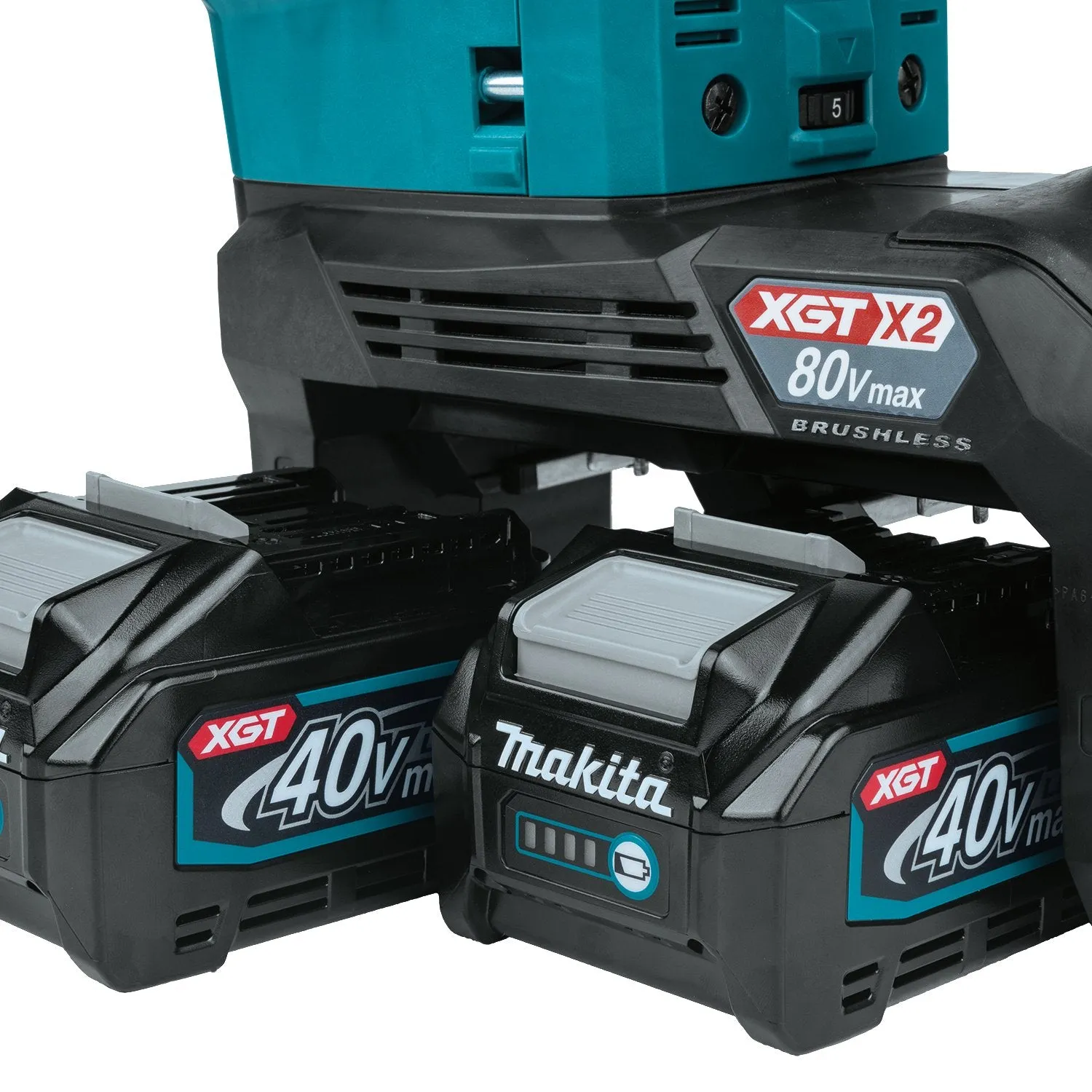 Makita (GMH02PM) 80V max (40V max X2) XGT® Brushless  28 lb. AVT® Demolition Hammer Kit