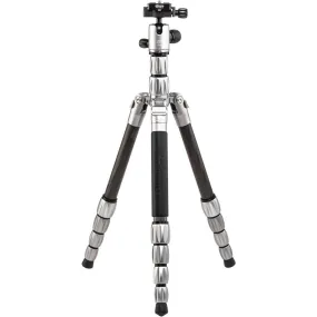 MeFOTO Globetrotter S Carbon Fibre Travel Tripod - Titanium (12kg Load)