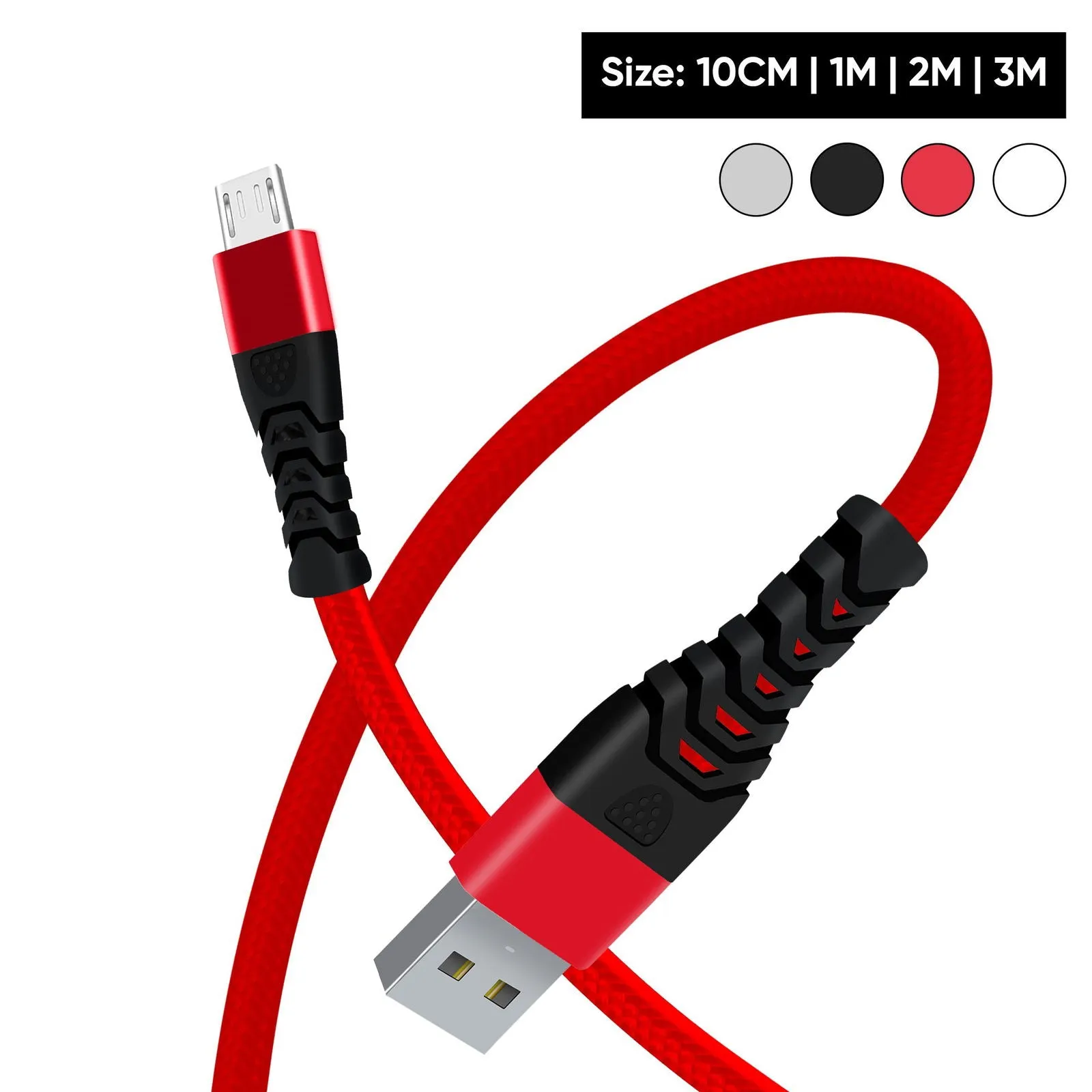 Micro USB Cable Long Extension Data Sync Lead Phone Charging Charger