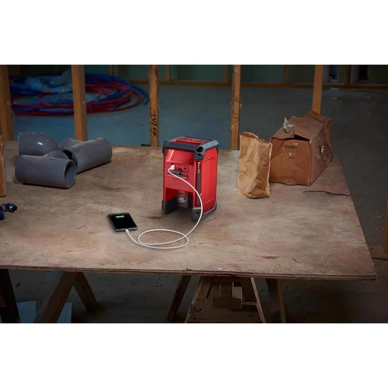 Milwaukee M12 Wireless Bluetooth Weather Resistant Radio   Charger