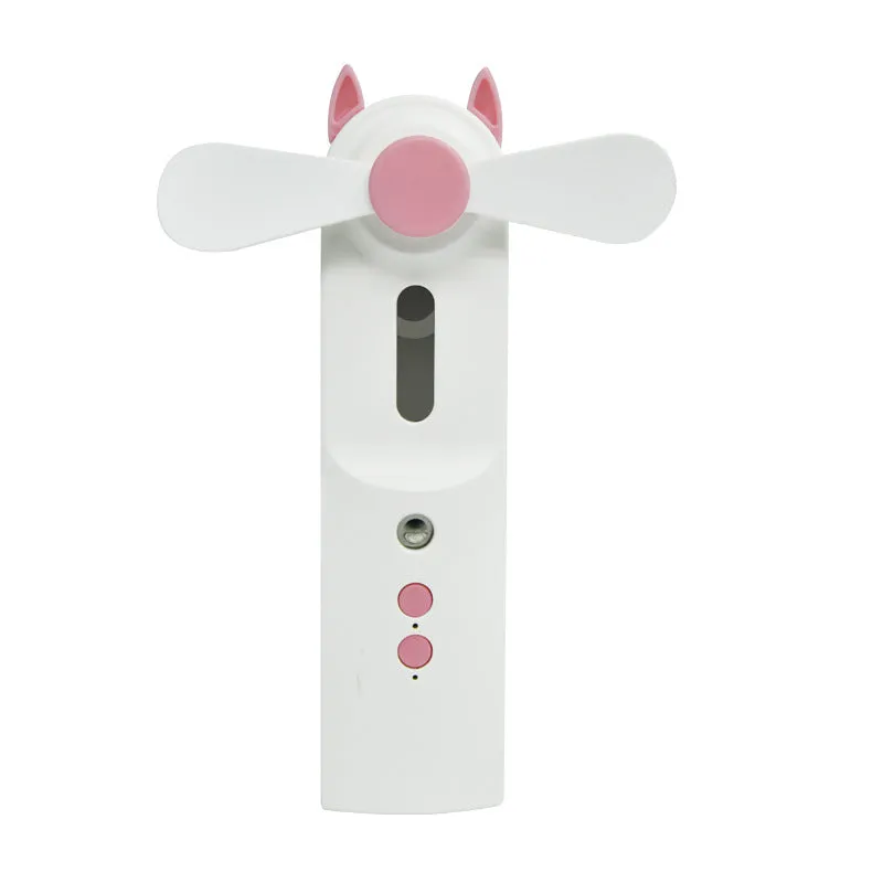 Mini Fan Hanging Neck Handheld USB Humidifying Folding Water Replenishing Instrument Spray