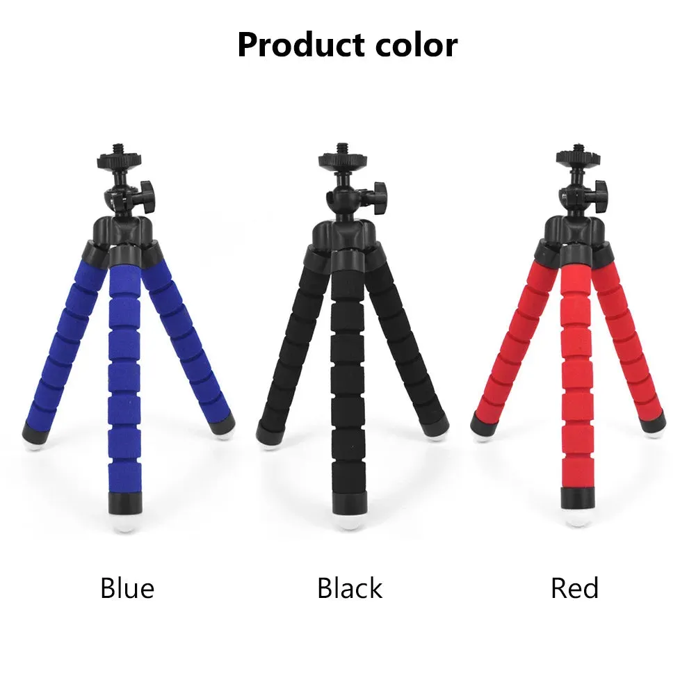 Mini Flexible Sponge Octopus Tripod for IPhone Samsung Xiaomi Huawei Mobile Phone Smartphone for Gopro 9 8 7 Camera Phone.