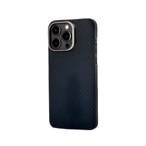 Minimalist Ballistic Fiber Case for iPhone 15 - Matte Black